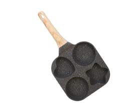 Sarten antiadherente 4 formas con mango simil madera